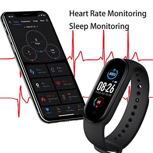 M5 Smart Horloge Fitness Tracker Voor Mannen En Vrouwen Hartslagmeter Stappenteller Calorie Teller IP67 Waterdichte… - Image 8