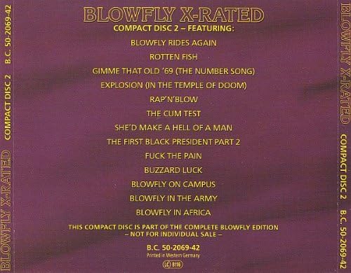 Blowfly Blowfly X Rated m Records Amazon Co Uk Cds Vinyl