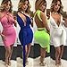 Mojessy Women's Sexy Multi Wear Bodycon Bandage Tank Midi Party Dress Clubwear Small Black