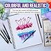 Watercolor Brush Pens - 24 Flexible Brush Tip Markers and 1 Refillable Water Brush Pen for Mess-Free Watercolor Painting, Drawing, and Hand Lettering for Artists and Beginner Painters