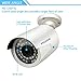 PECHAM HD 1200TVL Surveillance CCTV Camera 36 Infrared LEDs with 120ft IR Night Vision Distance 3.6mm Lens Wide Angle Waterproof Indoor/Outdoor Security Camera - White