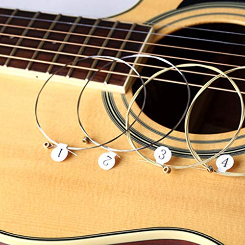 image for Angel 6pcs/Set Universal Acoustic Guitar String Brass Hexagonal Steel 