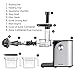 Aicok Slow Masticating juicer, Cold Press Juice Extractor, Stainless Steel, Quiet Motor, High Nutrient Fruit and Vegetable Juice, Black