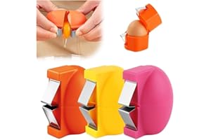 Egg Shell Opener, Upgraded Stainless Steel Egg Cracker Tool, Multifunctional Eggs Separator, Boiled EggPeeler Tool for Raw & 