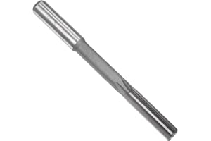 uxcell Chucking Reamer 12.5mm, H7 HSS Lathe Machine Reamer 6 Straight Flutes, Round Shank Milling Cutting Tool, Metric Reamin