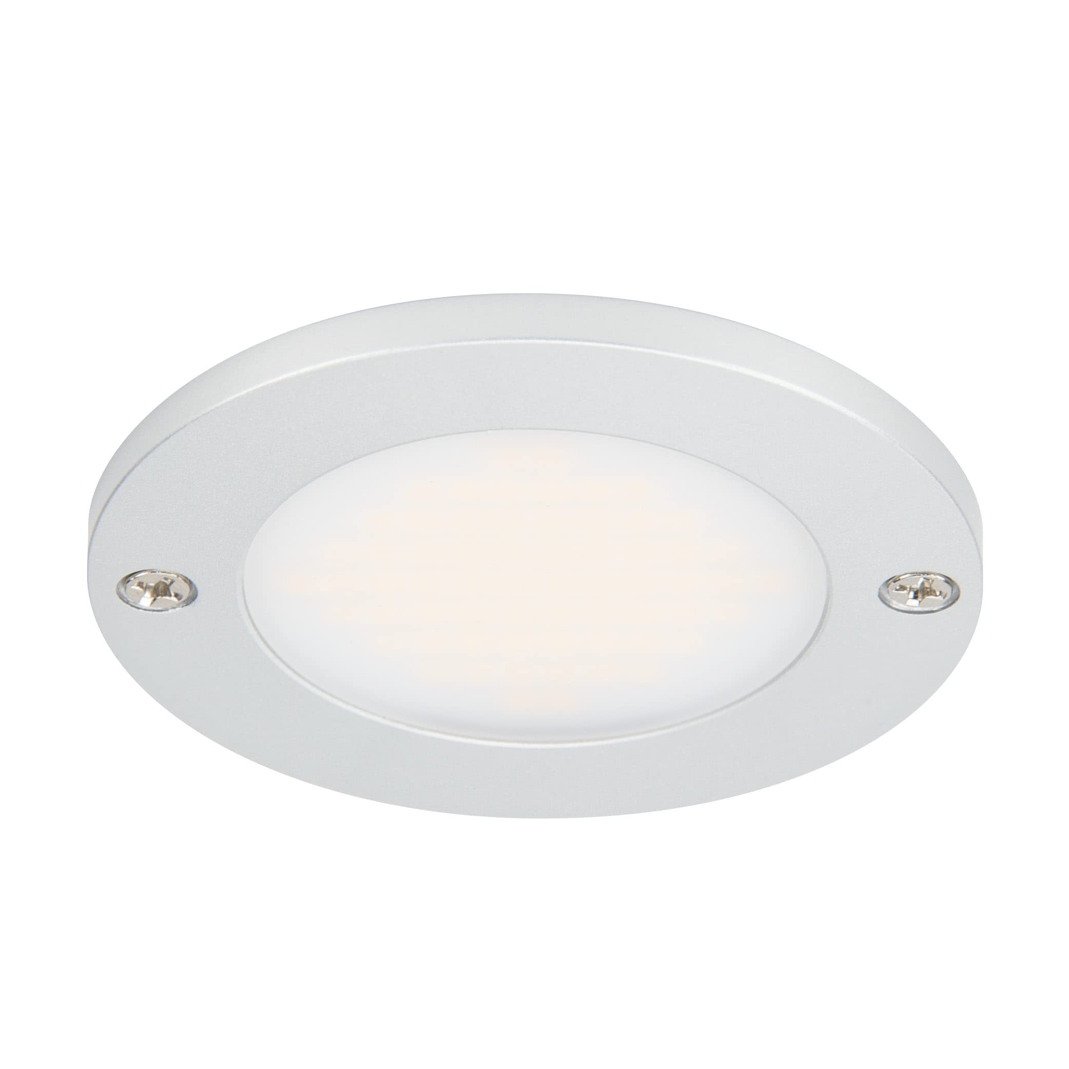 Photo 1 of Armacost Lighting Disc Low Profile Under Cabinet LED Puck Light, Matte Silver 2700K 212415