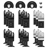 Werkzeug Oscillating Saw Blades, Universal blades Multi Tool Quick Release Saw Blades Kit for Metal, Wood and Plastic Cutting Oscillating Tool Fit Dewalt, Porter Cable, Ryobi, Fein Multi, 23 Pieces