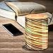 PUSEAYZ Colorful Glass Electric Oil Warmer Wax Tart Burner Aromatherapy Oil Warm Aromatic Night Light Aromatic Decorative lamp Decoration Home Office Bedroom Living Room