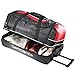 Samsonite Andante Wheeled Rolling Duffel Bag, Black/Red, 32-Inch Drop Bottom