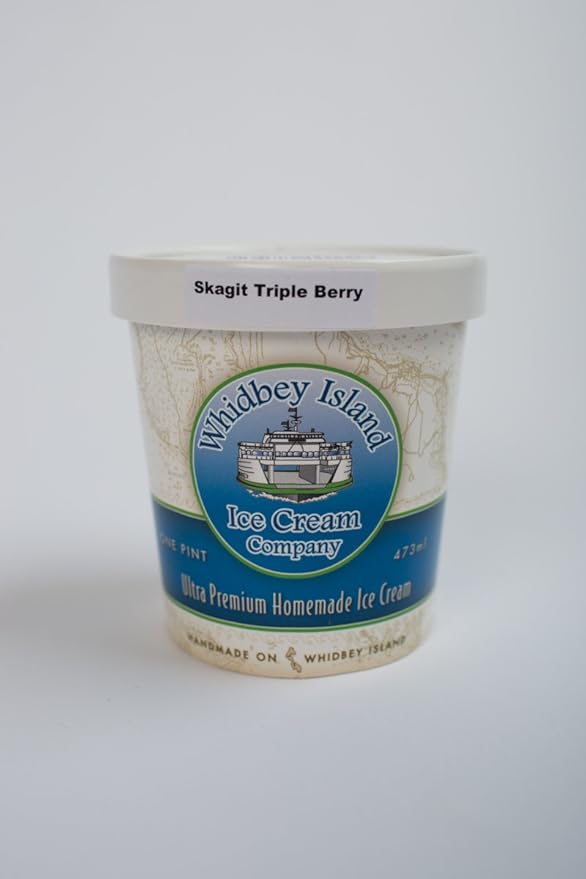 Whidbey Island Ice Cream, Skagit Triple Berry, 16 oz (frozen) Amazon