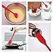 3-Piece Rubber Spatula Set with comfortable wide handle,Silicone Head is Heat Safe & Gentile on Nonstick Surfaces,For Baking or sauteing