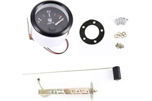 Fuel Level Gauge 2" 52mm Universal Car Motorcycle Fuel Level Meter Gauge Boat Motorcycle Truck RV Fuel Tank Gauge with Fuel S