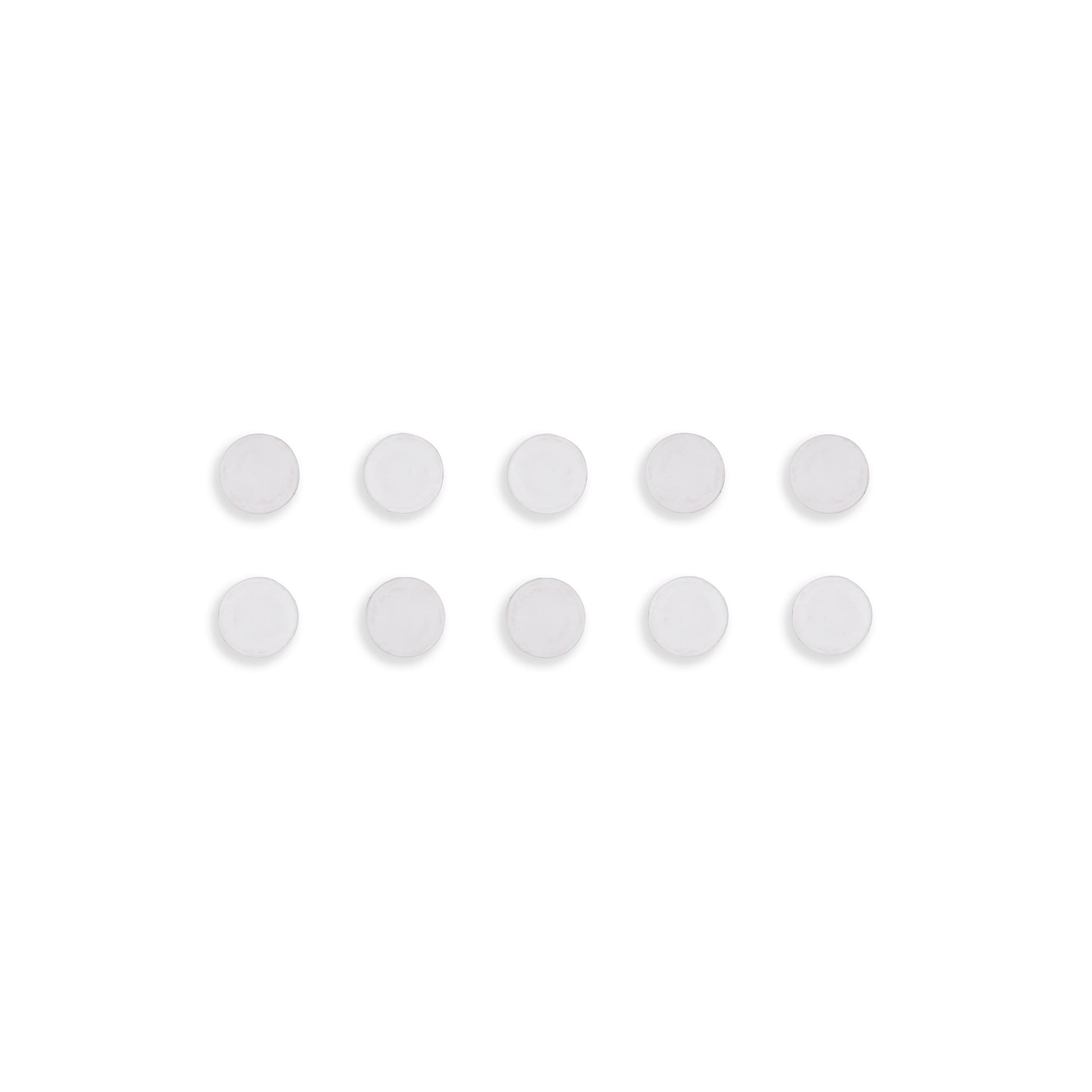 Bi-Office 30 mm Round Magnet - White (Pack of 10)
