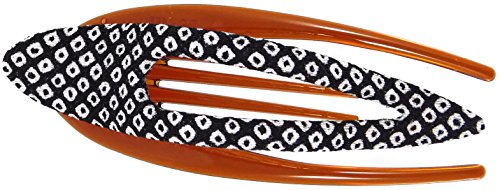 Annie loto kimono hair clip accessories: large arch clip (black/w…