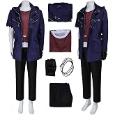 LYMYM Nero Costume Nero Outfits Men Coat Shirt Pants Gloves Set Halloween
