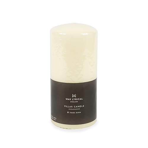 Wax Lyrical Unscented Pillar Candle 7X15CM Ivory