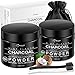BESTOPE Teeth Whitening Charcoal Powder[2 Pack], Natural Activated Charcoal Teeth Whitener Powder with 2 Brush Oral Care Set (2.8 oz x 2)
