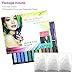 Temporary Hair Chalk - Non-Toxic Rainbow Colored Dye Pastel Kit- Color Essentials Set (24 COUNT) - BIG BOUNS (3 Pairs Disposable Gloves & 3 Disposable Shawls) by SySrion (1)