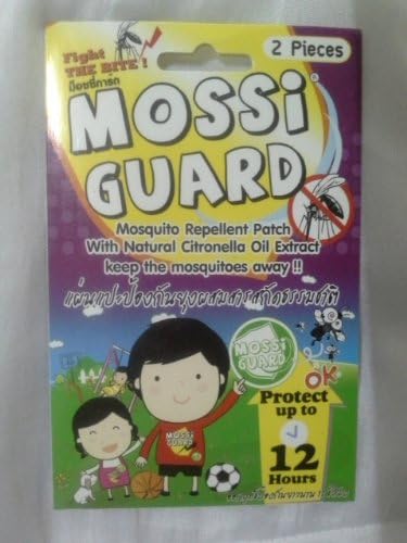 Mossi Guard® Set of 25 Pack Mosquito Repellent Patch with Natural Extract (Citronella Oil) - Fight the Bite (1 Pack = 2 Pcs)