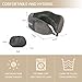 Travel Neck Support Pillow - Memory Foam Soft - Compact Folded in a Handy Carry Pouch for Hurricane Asylum , Gray