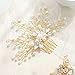 Unicra Wedding Hair Combs Hair Accessories with Bead and Rhinestones for Women (Gold)