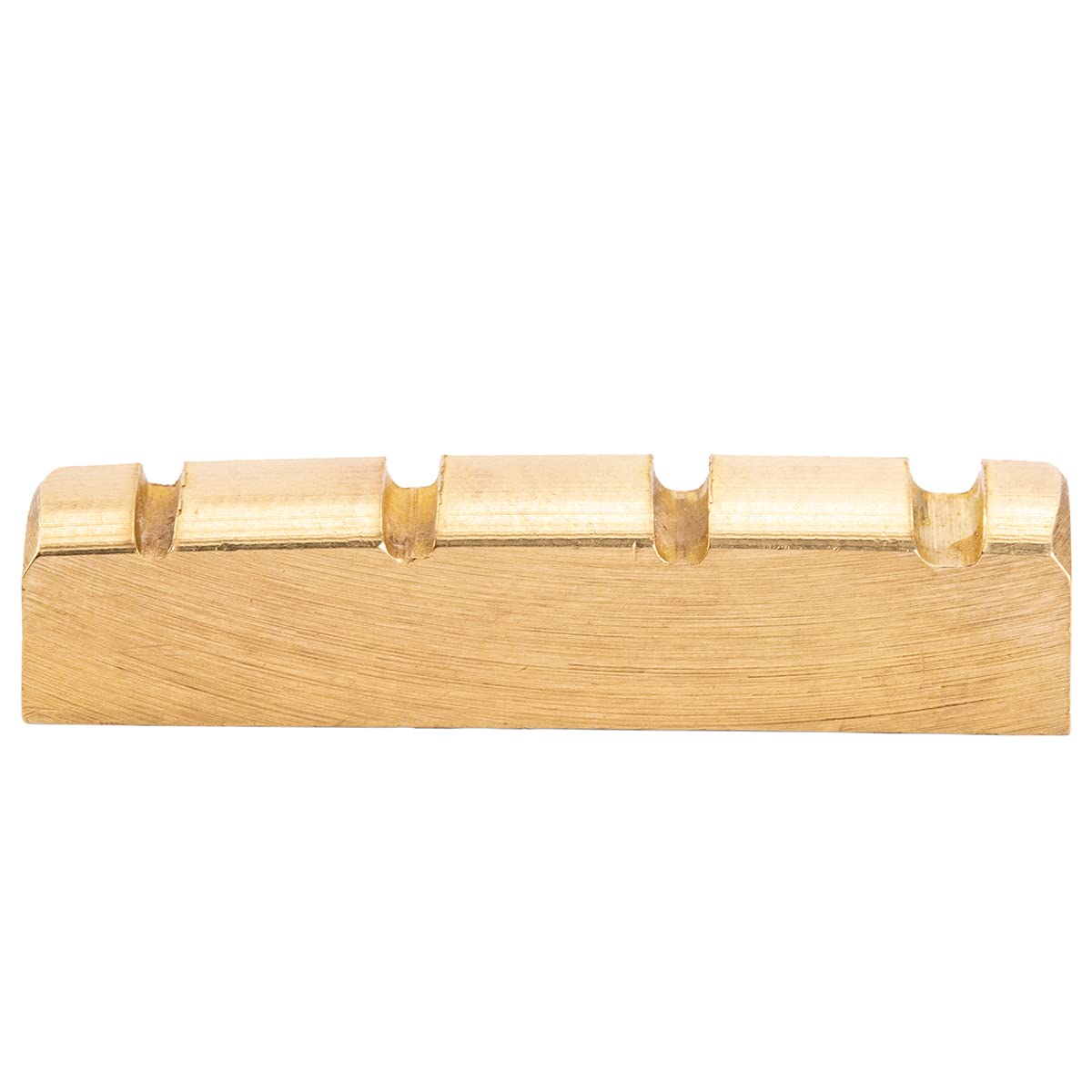 Musiclily Basic 38mm Slotted Bass Brass Nut for 4-String Precision/Jazz Bass, 38x6x9mm