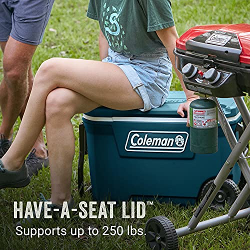 Coleman 316 Series Insulated Portable Cooler with Heavy Duty Wheels