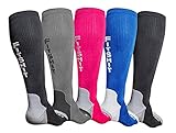 Premium Athletic Compression Socks by FitShit - Men & Women - Best for Running, Crossfit, Travel, Nurses