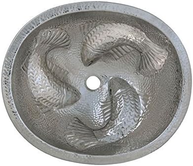 Thompson Traders 23-1221-C Moon Wrasse Oval Hand Hammered Copper Bathroom Sink by Thompson Traders