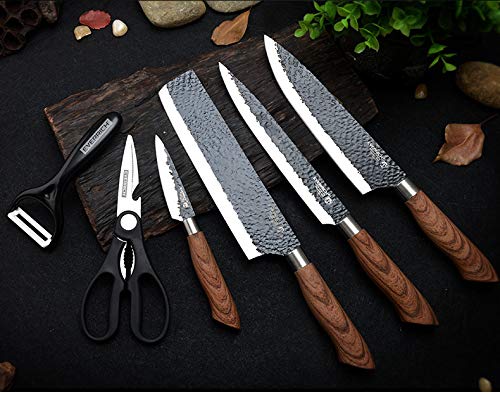 6 Pieces Kitchen Knife Set, Non-stick Professional Chef's Knives