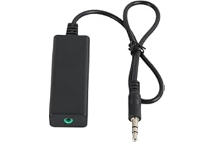 Alomejor Noise Isolator, ABS Material Ground Filter with 3.5mm Sound Cable for Car Sound and Home Stereo System