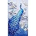 DIY 5D Diamond Painting by Number Kits Full Drill,12x16 Inch Peacock Crystal Rhinestone Embroidery Diamond Arts for Adult and Kids