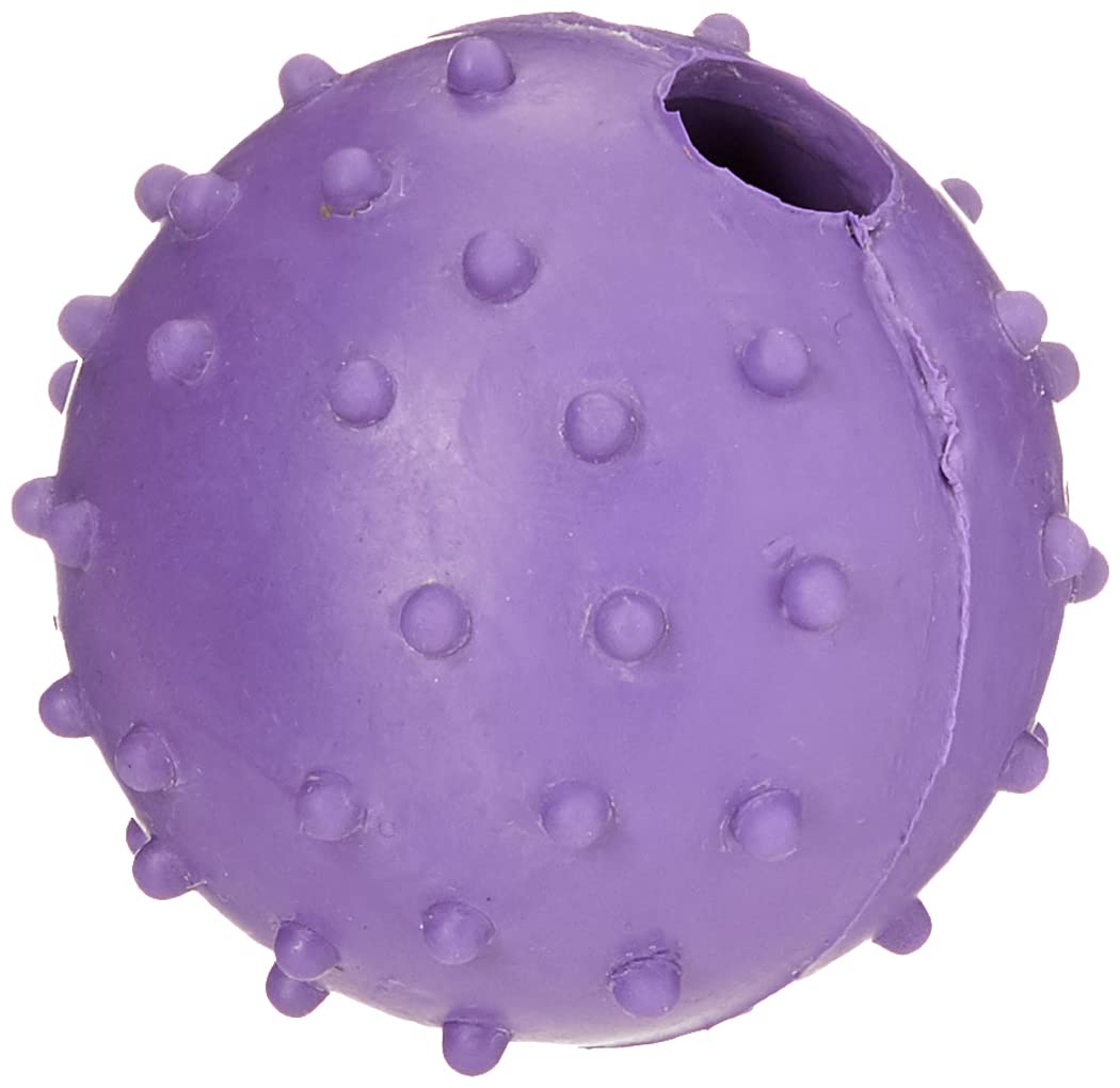 CLASSIC for Dogs Rubber Pimple Ball with Bell, Small, 40 mm, Assorted Colors