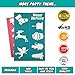 Face Paint Stencils Kit 100 Pieces, Large Medium Small Reusable, Thick Body Painting Stencil - Great for Birthdays, Fundraisers, Halloween, Christmas Party