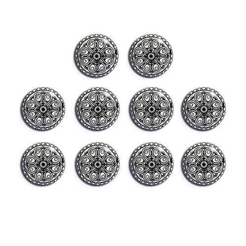 Nacnic Set of 10 Hand Painted Black and White Mandala Ceramic knobs. Handcrafted Handles for cabinets, Drawers, Dressers and Hangers. Classic Ceramic knobs 40mm Diameter