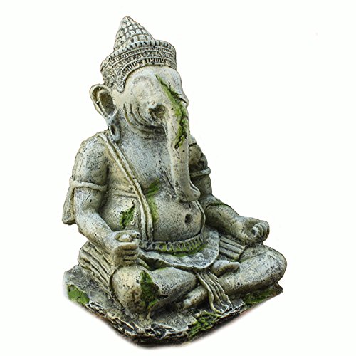 OMEM Fish Tank Decorations Ganesh Buddha Statue Aquarium Ornaments