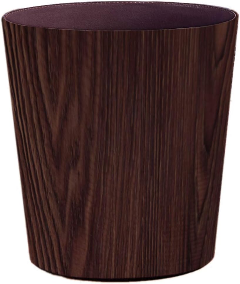 ANNA SHOP 10L Waste Bin Waste Paper Bins Trash Can Waterproof Leather Decorative for bedroom Kitchen Bathroom Office