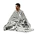 2 Pack Emergency Blanket/Space Blanket/Survival Blanket/Thermal Blanket/Sleeping Blanket/Silver Foil Blanket/Camping Mat/Emergency Shelter Outdor Gear,Silver Color,First Aid Kits Keep You Warmthumb 3