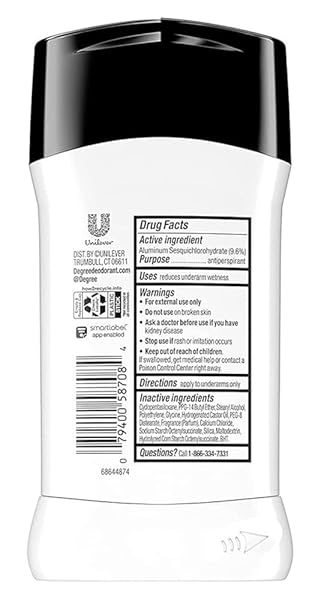 DEGREE DEODORANT 2.7 OUNCE MENS ULTRA CLEAR BLACK & WHITE (79ML) (2 PACK)