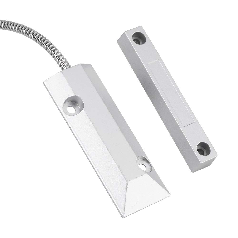 Nikou Magnetic Sensor Switch Door Window Magnetic Contact Wired Sensor Detector Switch for Home Garage Alarm Security