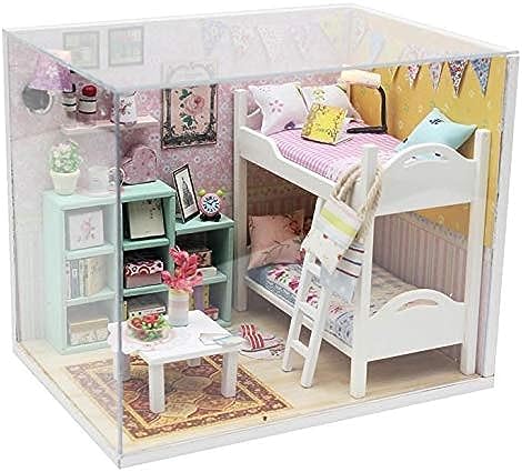 DIY Miniature Wooden Doll House Furniture Kits Toys Handmade Craft