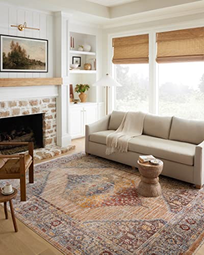 Loloi II Sorrento Collection SOR-06 Multi/Sunset 3′-11″ x 5′-7″ Accent Rug