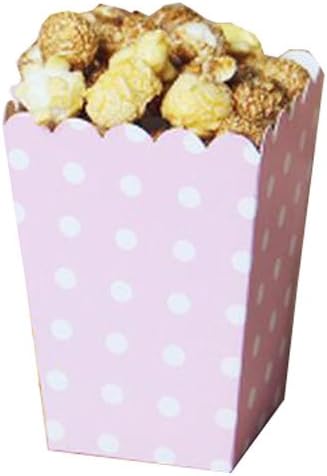 George Jimmy Cine Palomitas Cajas Cajas de Fiesta – Rosa Ola Punto – 12: Amazon.es: Hogar