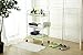 HollyHOME Premium 3-Tier Mesh Rolling Cart with Extra 5 Hooks, Easy Storage and Move Steel Utility Serving Rack in Bathroom Kitchen or Office, White