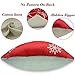 LUDILO Christmas Pillow Covers 4Packs 18x 18 Inches Christmas Decor Throw Pillow Case Covers Home Decor Sofa Cover Cushion Christmas Decorative Pillowcase Indoor Decor for Christmas Party Supplies