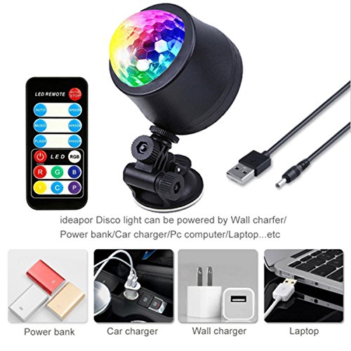 Disco ball strobe lights party lights sound activated s…