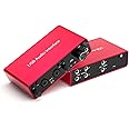 2i2 USB Audio Interface with 48V Phantom Power 24Bit/192kHz 4 Line Outputs & 2 Line Inputs for the Musicians, Vocalist, Podcaster,USB Audio Interface Works with Most DAWs and Recording Software