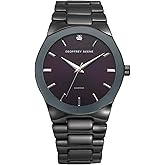 Geoffrey Beene Mens Watch - Metal Quartz Movement Analog Watch for Men, Gift for Men, Formal or Business Casual Minimalist Wrist Watches 42mm