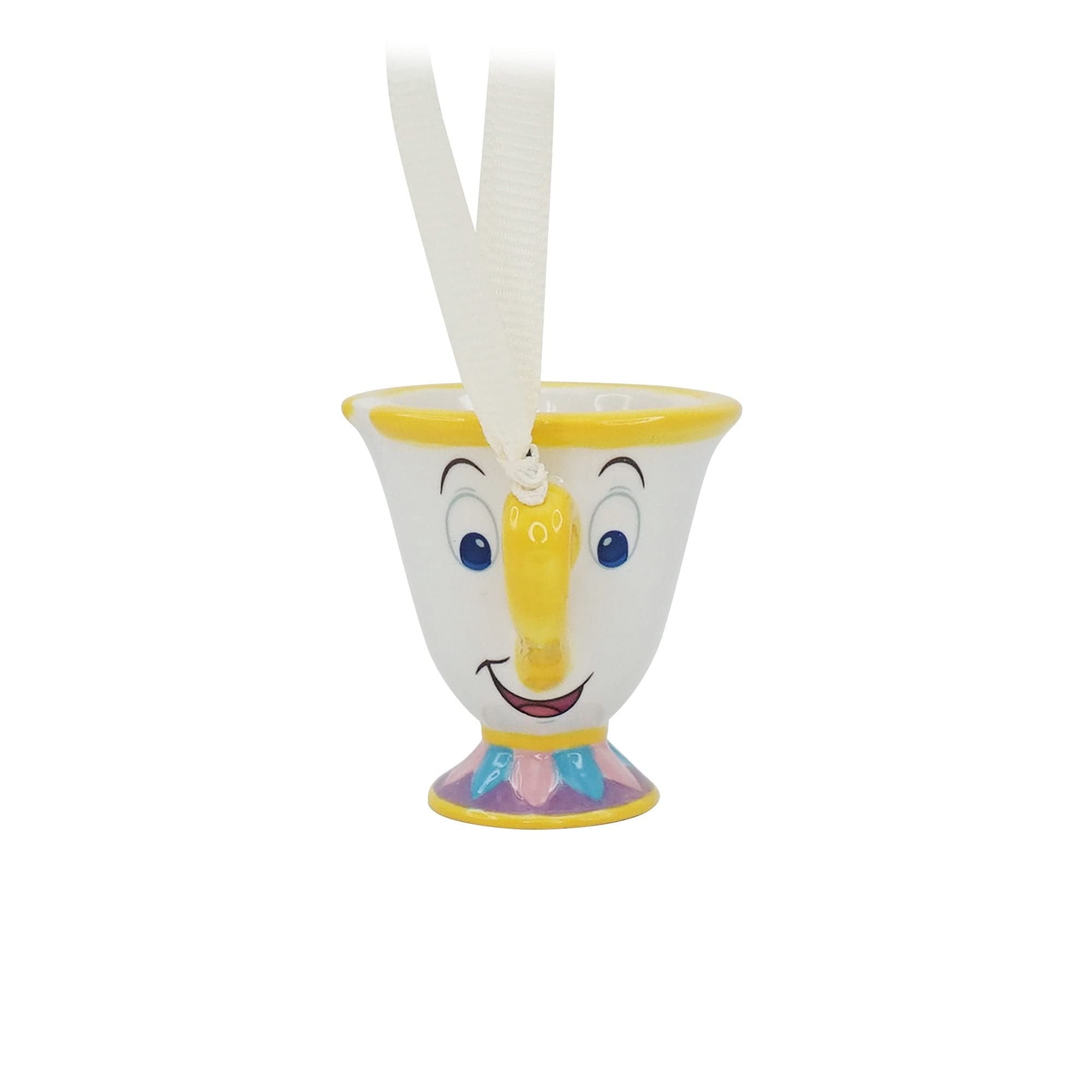 Hanging Decoration Boxed - Disney Beauty And The Beast (Chip) - Ceramic Decoration Inspired By Chip - Disney Gifts - Disney Merchandise - Disney Christmas Decorations