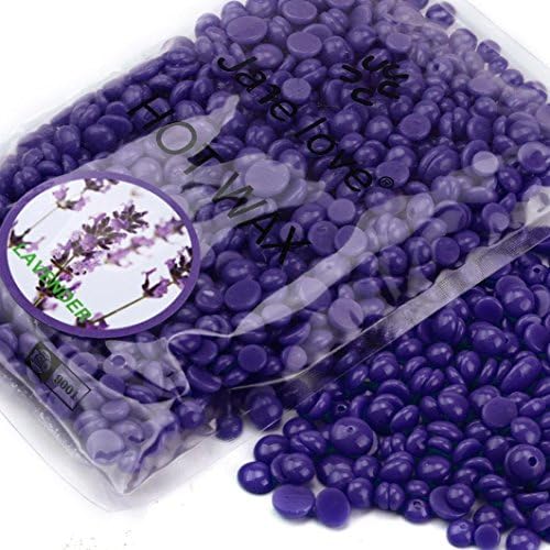 100g Hair Removal Wax Beans,Webla New No Strip Depilatory Hot Film Hard Wax Pellet Waxing Summer Bikini Hair Removal Bean (Lavender)
